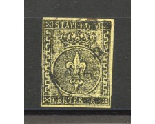 1852 - DUCATO DI PARMA - LOTTO/40234 - 5 cent. GIALLO ARANCIO - USATO 1852 - DUCATO DI PARMA - LOTTO/40234 - 5 cent. GIALLO ARANCIO - USATO