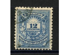 1882 - ARGENTINA - LOTTO/39506 - 12c. AZZURRO OLTREMARE - USATO 1882 - ARGENTINA - LOTTO/39506 - 12c. AZZURRO OLTREMARE - USATO
