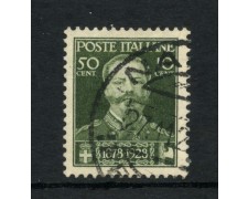 1928 - REGNO - LOTTO/43412 - 50 CENT. CINQUANTENARIO DI VITT.EMANUELE II° - USATO 1928 - REGNO - LOTTO/43412 - 50 CENT. CINQUANTENARIO DI VITT.EMANUELE II° - USATO