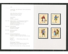 1990 - SVIZZERA - LOTTO/43416F - PRO PATRIA 4v. NUOVI SU FOLDER DELLE POSTE 1990 - SVIZZERA - LOTTO/43416F - PRO PATRIA 4v. NUOVI SU FOLDER DELLE POSTE
