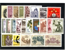 1972 - AUSTRIA - LOTTO/43662 - ANNATA COMPLETA 23v. + 1 FOGLIETTO  NUOVI