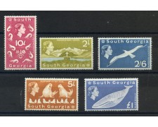1963/69 - SOUTH GEORGIA - LOTTO/38829 - REGINA ELISABETTA 5v. - NUOVI 1963/69 - SOUTH GEORGIA - LOTTO/38829 - REGINA ELISABETTA 5v. - NUOVI