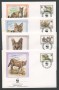 1992 - LOTTO/19254B - BURUNDI -  SERVAL  4 FDC.