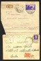 1932/40 - REGNO - LOTTO/42955 - INSIEME DI 4 BUSTE VIAGGIATE ANNULLATE FIUME