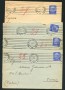 1938 - LOTTO/17341 - GERMANIA REICH - 4 BUSTE AFFRANCATE CON 25p. HINDENBURG