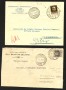 1932/40 - REGNO - LOTTO/42955 - INSIEME DI 4 BUSTE VIAGGIATE ANNULLATE FIUME