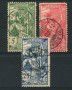 1900 - LOTTO/15243 - SVIZZERA - 25° UPU 3v. - USATI