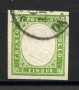 1859 - SARDEGNA - LOTTO/41215 - 5 CENTESIMI VERDE GIALLO - USATO
