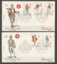 1971 - LOTTO/21478 - SMOM - ANTICHE UNIFORMI  2 BUSTE FDC