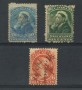 1870/90 - LOTTO/17368 - CANADA -  BILL STAMP 3 FRANCOBOLLI FISCALI  ANNULLATI.
