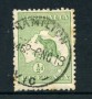 1912/19 - LOTTO/21529 - AUSTRALIA - 1/2d. VERDE GIALLO - USATO