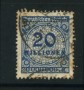 1923 - LOTTO/17900 - GERMANIA REICH - 20Mn. AZZURRO - USATO