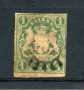BAVIERA - 1867 - LOTTO/21852 - 1 K. VERDE GIALLO - USATO
