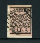 STATO PONTIFICIO - 1852 - LOTTO/24605 - 5 BAJ ROSA CHIARO - USATO SU FRAMMENTO