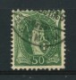 1907 - LOTTO/15273A - SVIZZERA - 50 Cent. VERDE SCURO HELVETIA - USATO