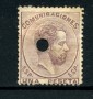 1872/73 - LOTTO/18667 -  SPAGNA - 1PTA. VIOLETTO BRUNO - ANNULLO A FORO