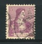 1907 - SVIZZERA - 15 CENTESIMI  VIOLETTO - USATO - LOTTO/15290