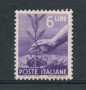 1945 - LOTTO/20622 - REPUBBLICA -  6 LIRE DEMOCRATICA - NUOVO