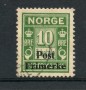1929 - LOTTO/21027 - NORVEGIA - 10 ore VERDE - USATO