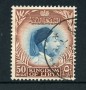 1952 - LOTTO/21526 - LIBIA - 50m. BRUNO AZZURRO RE IDRISS - USATO