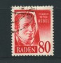 1948 - GERMANIA - BADEN - LOTTO/16246 - 80d. ROSSO USATO