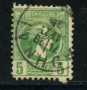 1899/99 - LOTTO/21036 - GRECIA - 5 l. VERDE DENTELLATO - USATO
