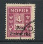 1929 - LOTTO/21026 - NORVEGIA - 4 ore LILLA ROSA - USATO