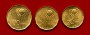 1978 - ARGENTINA - LOTTO/M47474 - MONDIALI DI CALCIO 3 MONETE FIOR DI CONIO
