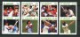 1988 - ST.VINCENT - LOTTO/19698 - GIOCATORI DI CRICKET 8v. - NUOVI