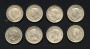 1937/1960 - CANADA - LOTTO/M48032 - 25 CENT. ALCE  ARGENTO INSIEME DI 8 ESEMPLARI