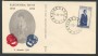 1958 - LOTTO/15933 - REPUBBLICA - ELEONORA DUSE - BUSTA FDC