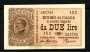 1922 - REGNO - LOTTO/47463 - BUONO DA 2 LIRE  VITTORIO EMANUELE III°