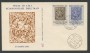 1958 - LOTTO/15932 - REPUBBLICA - VISITA DELLO SCIA 2v. - BUSTA FDC