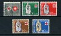 1957 - LOTTO/22320 - SVIZZERA - PRO PATRIA 5v. - USATI