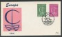 1966 - BELGIO - LOTTO/20440 - EUROPA 2v. BUSTA FDC