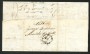 1856 - DUCATO DI MODENA - LOTTO/40223 - 25 cent. CAMOSCIO CHIARO - USATO SU BUSTA