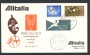 1973 - SUD AFRICA  - LOTTO/41616 - ALITALIA PRIMO VOLO JOHANNESBURG  NAIROBI ROMA