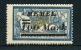 GERMANIA - MEMEL - 1922 - LOTTO/24355 - 100m. su 5 Fr. AZZURRO - LING.