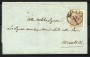 1854 - LOMBARDO VENETO - LOTTO/40548 - 30 CENTESIMI BRUNO ROSSICCIO  - BUSTA DA MILANO