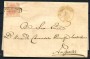 1859 - REGNO DI SICILIA NAPOLI - LOTTO/41048 - 2 GRANA SU LETTERA DA ISERNIA A NAPOLI