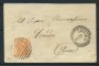 1878 - REGNO - 20c. OCRA ARANCIO  BUSTA DA LONIGO A SOAVE - LOTTO/30292