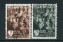 1955 - LOTTO/24366 - BELGIO - MOSTRA ROMANTICISMO 2v. USATI