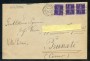 9/6/1946 - REGNO DI UMBERTO I° - BUSTA DA COMO PER CITTA' AFFR.CON VALORI DI POSTA AEREA - LOTTO/29976