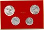1950 - VATICANO - 1/2/5/10 LIRE PAPA PIO XII° ANNO SANTO - CARTONCINO ZECCA - LOTTO/35776
