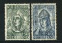 1939 - LOTTO/21288 - OLANDA - WILLIBRORD 2v. - USATI