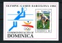 1992 - DOMINICA - LOTTO/19742 - OLIMPIADI BARCELLONA - FOGLIETTO