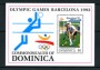 1992 - DOMINICA - LOTTO/19742 - OLIMPIADI BARCELLONA - FOGLIETTO