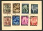 1949 - LOTTO/19425 - VATICANO - ANNO SANTO 8v. su CARTOLINA POSTALE