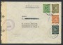 1947 - GERMANIA  - LOTTO/42717 - BUSTA CON FRANCOBOLLI DI OCCUPAZIONE VERIFICATA PER CENSURA