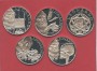LEONARDO - 5 MEDAGLIE IN ARGENTO - LOTTO/M38838 - ANATOMIA / CHIMICA/BOTANICA